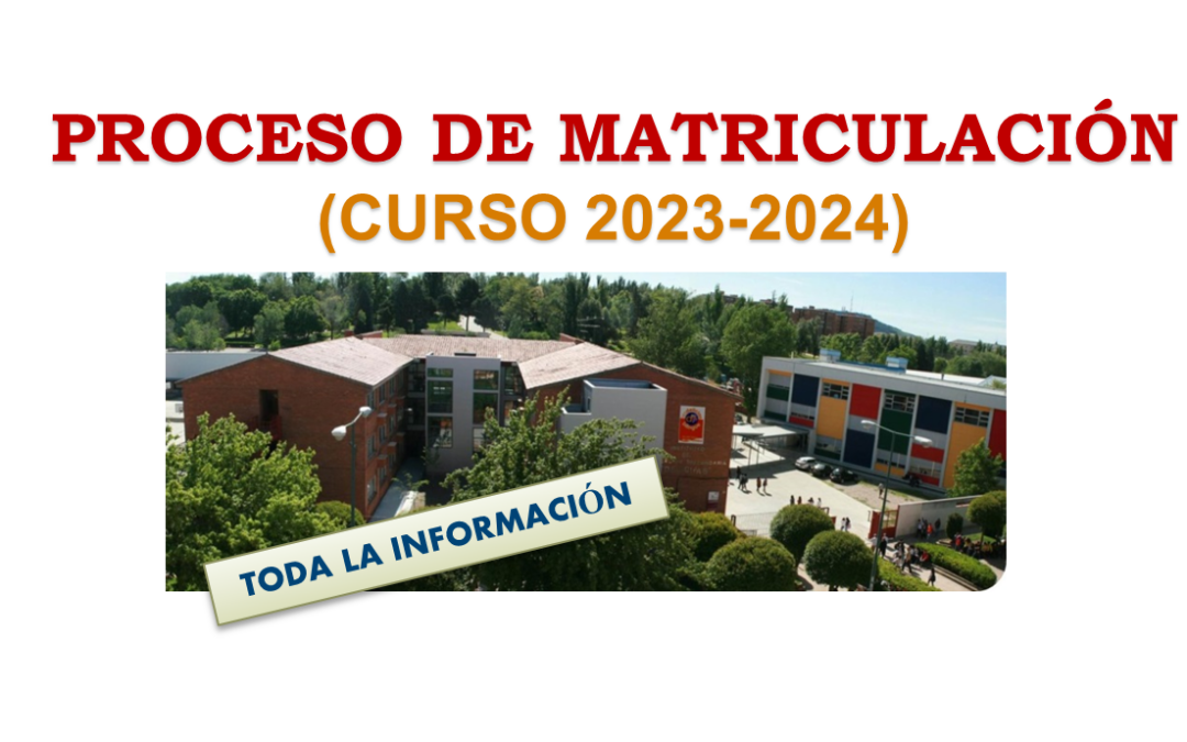 MATRÍCULA CURSO 2023-2024