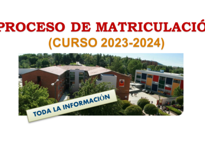 MATRÍCULA CURSO 2023-2024